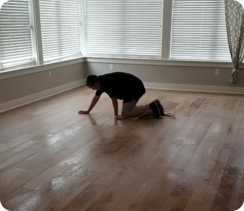 cleaning wood floor